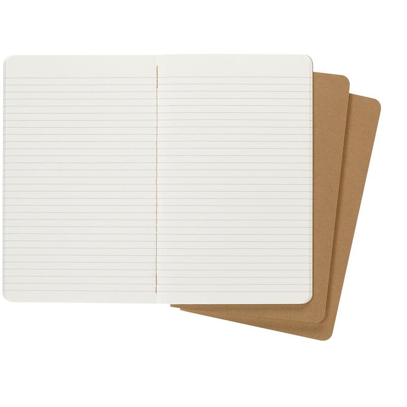Moleskine Cahier Journals Large Ruled Kraft Brown image number 1